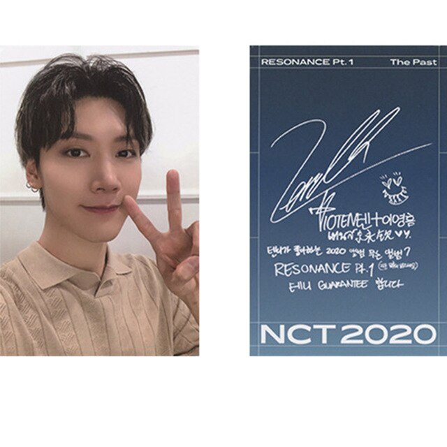 1/23PCS KPOP 2020 NCT Photocard RESONANCE PT.1 New Album Signature Blue Ins Small LOMO Card Self Made For Fans Gift Collection