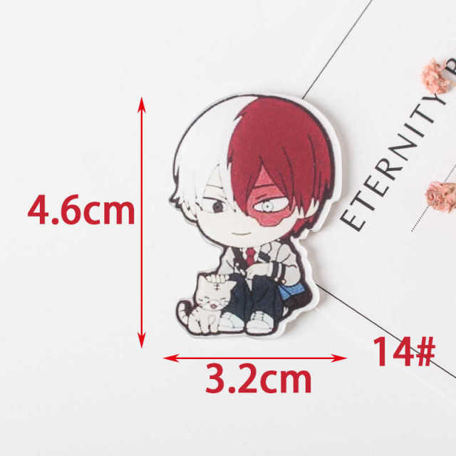 1 PCS Painting cartoon mix My Hero Academia for Clothing Acrylic Badges Kawaii Icons on The Backpack Pin Brooch Badge