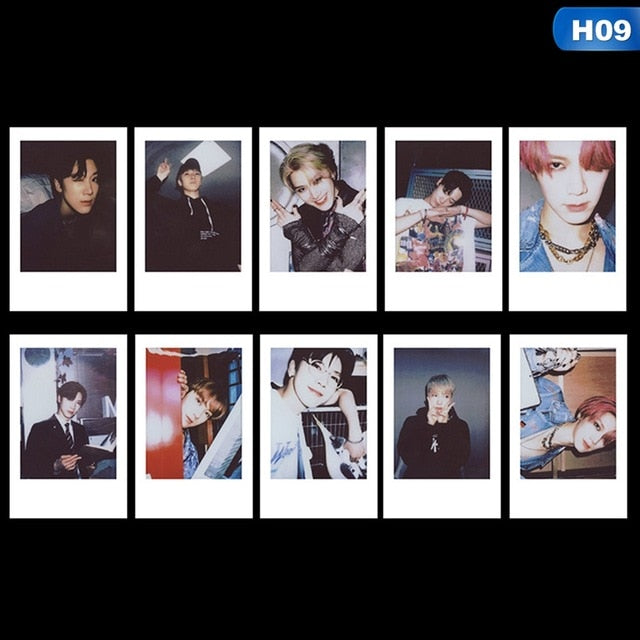 10PCS/Set KPOP NCT 127 Taeyong WINWIN Photo Cards Poster LOMO Cards Self Made Paper Photocard Fans Gift Collection