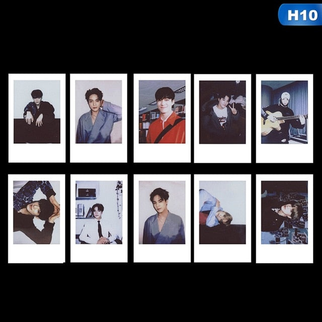 10PCS/Set KPOP NCT 127 Taeyong WINWIN Photo Cards Poster LOMO Cards Self Made Paper Photocard Fans Gift Collection