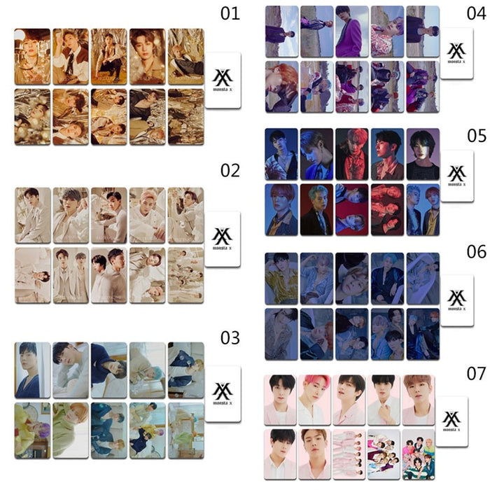 10Pcs/Set Kpop Monsta X Double Sides LOMO Card New Album FANTASIA X Photocard Fans Collection