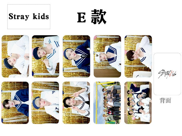 10pcs/set Kpop Stray Kids Photocard New Arrivals HD photo Double side print K-pop stray kids Lomo Cards new arrivals