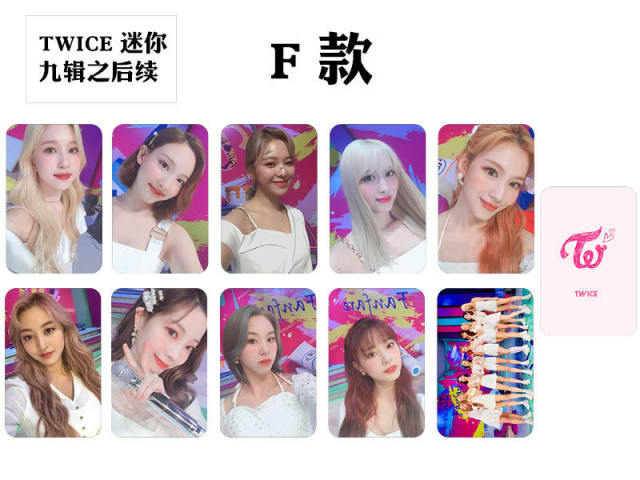 10pcs/set Kpop TWICE photocard New photo album Lomo Cards High qualityi HD Double side print K-pop TWICE For fans collection