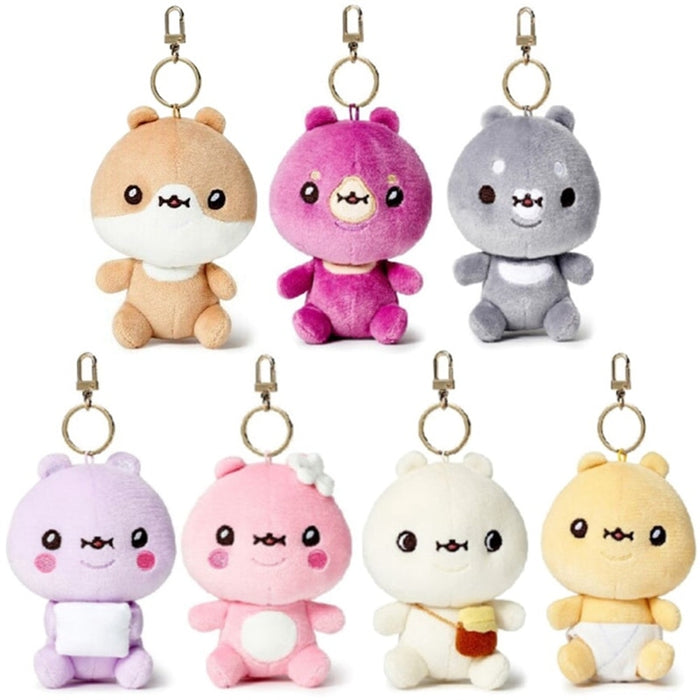 12Cm Monsta X Cute Plush Toy Pendant Cartoon Bag Keychain Plush Doll  Cute Stuffed Toys Keyring