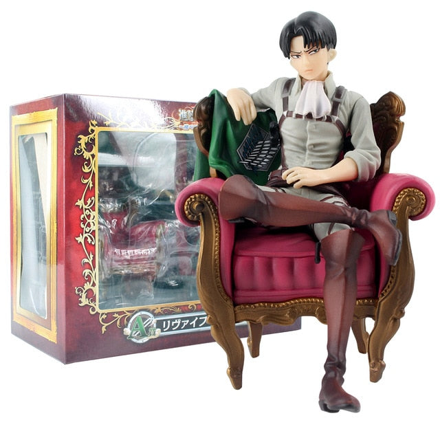 18cm Attack on Titan Figure Rival Ackerman Action Figure Package Ver.  Levi PVC Action Figure Rivaille Collection Model Toys