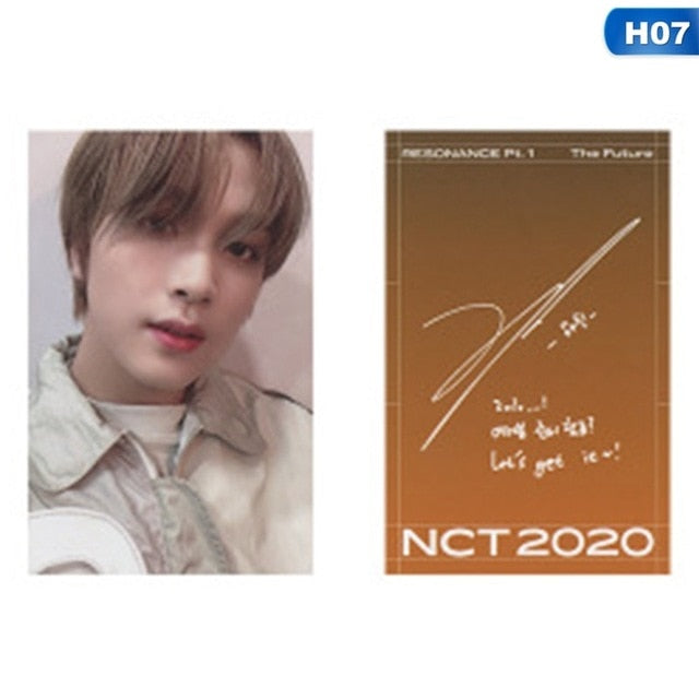 1pc NCT 2020 : RESONANCE Pt. 1 Lomo Photo Card Kpop HD Photocard Signature Small Card