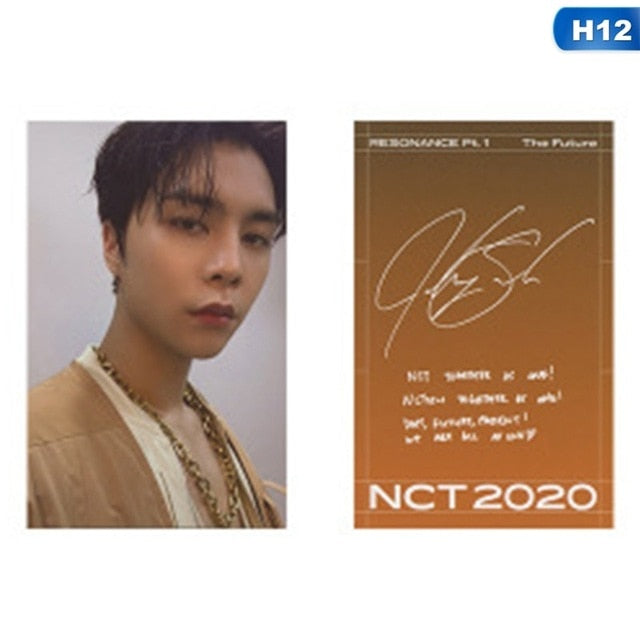 1pc NCT 2020 : RESONANCE Pt. 1 Lomo Photo Card Kpop HD Photocard Signature Small Card