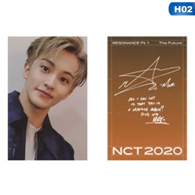 1pc NCT 2020 : RESONANCE Pt. 1 Lomo Photo Card Kpop HD Photocard Signature Small Card