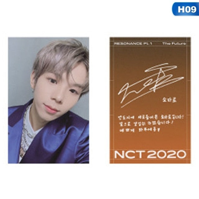 1pc NCT 2020 : RESONANCE Pt. 1 Lomo Photo Card Kpop HD Photocard Signature Small Card