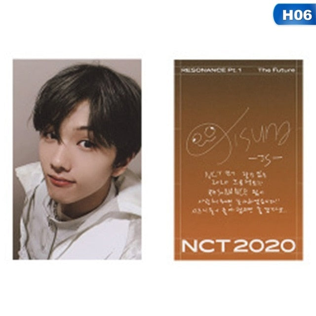 1pc NCT 2020 : RESONANCE Pt. 1 Lomo Photo Card Kpop HD Photocard Signature Small Card