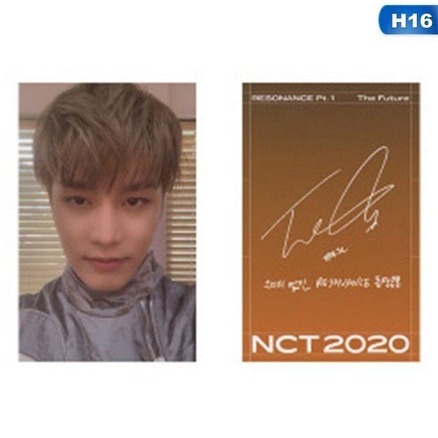 1pc NCT 2020 : RESONANCE Pt. 1 Lomo Photo Card Kpop HD Photocard Signature Small Card