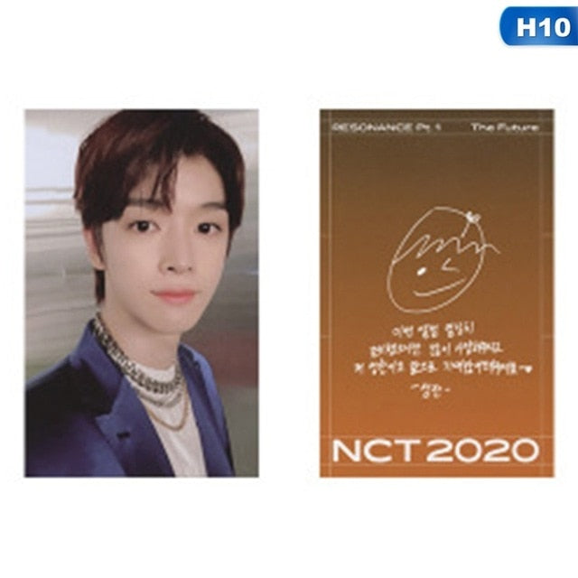1pc NCT 2020 : RESONANCE Pt. 1 Lomo Photo Card Kpop HD Photocard Signature Small Card