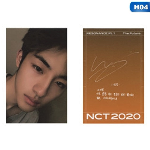 1pc NCT 2020 : RESONANCE Pt. 1 Lomo Photo Card Kpop HD Photocard Signature Small Card