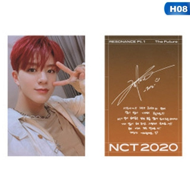 1pc NCT 2020 : RESONANCE Pt. 1 Lomo Photo Card Kpop HD Photocard Signature Small Card