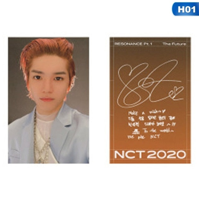 1pc NCT 2020 : RESONANCE Pt. 1 Lomo Photo Card Kpop HD Photocard Signature Small Card