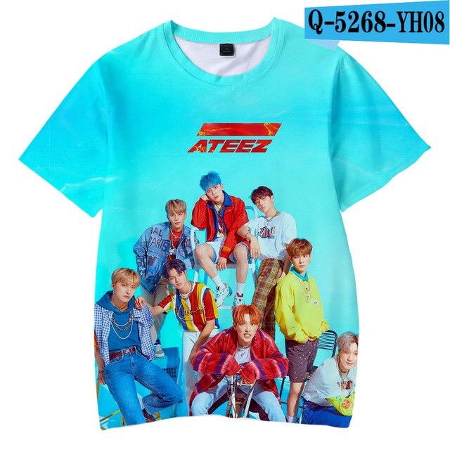 KPOP ATEEZ 3D Children T-shirts Spring/KPOP  Kpop tshirt - Kpopshop