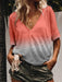 Women Gradient Tops Lady Loose T-shirts oversized S-5XL s - Kpopshop