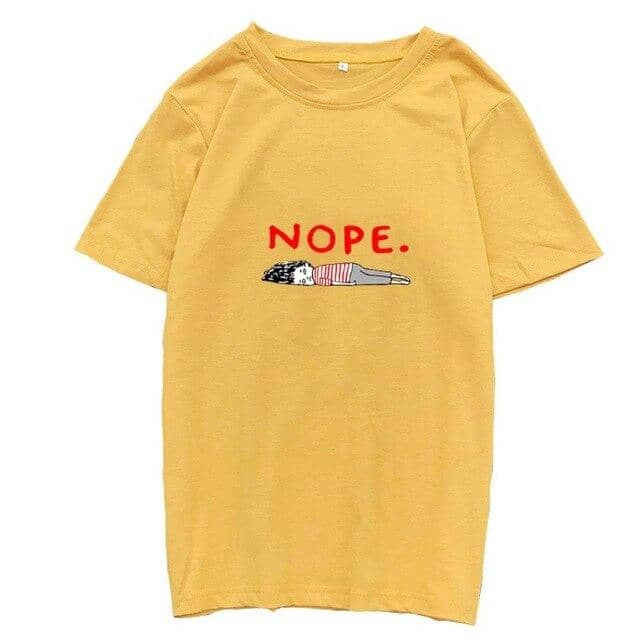 Women's Funny O-Neck Korean Style T-Shirt Tops - Kpopshop