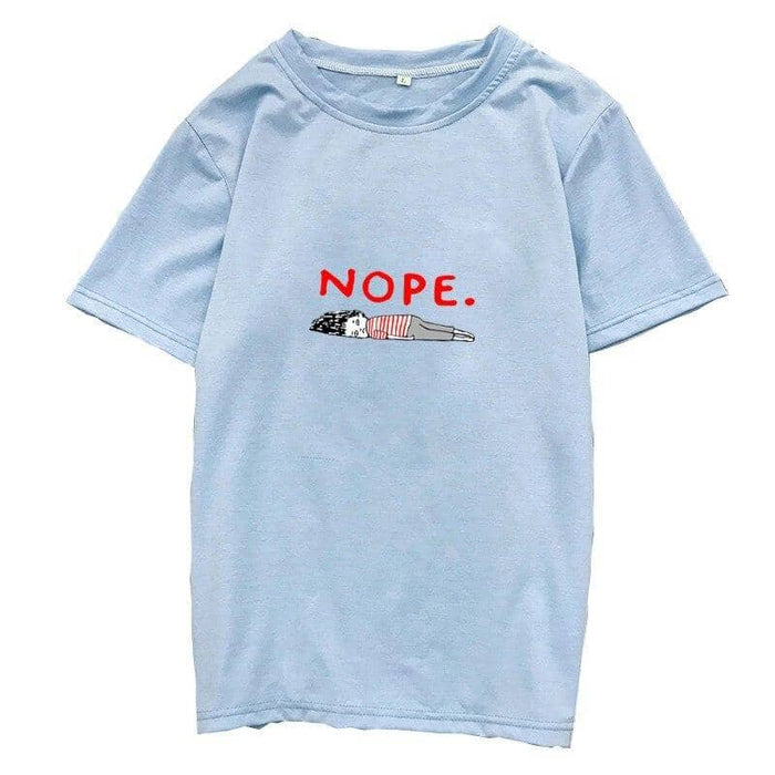 Women's Funny O-Neck Korean Style T-Shirt Tops - Kpopshop
