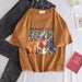 Kpopshop Originals - new women  O-neck chic basic t-shirts korean vintage womens  tops - Kpopshop