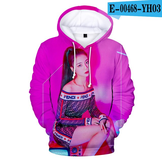 2020 New Arrival ITZY 3D Hoodies Men/women Autumn Winter Fashion Harajuku Sweatshirts 3D Print ITZY Hip Hop Creative Hoodie Tops