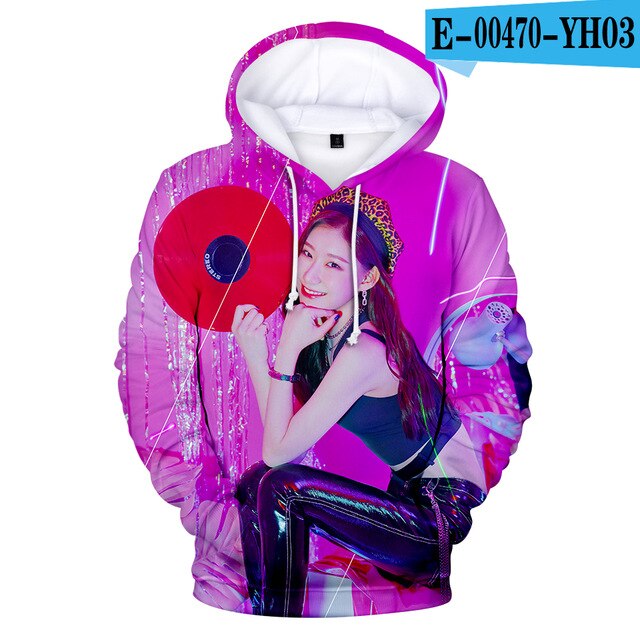 2020 New Arrival ITZY 3D Hoodies Men/women Autumn Winter Fashion Harajuku Sweatshirts 3D Print ITZY Hip Hop Creative Hoodie Tops