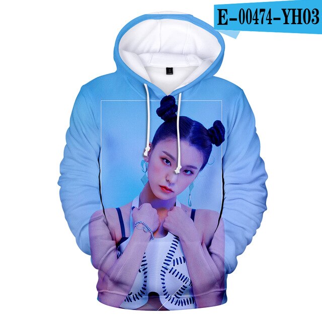 2020 New Arrival ITZY 3D Hoodies Men/women Autumn Winter Fashion Harajuku Sweatshirts 3D Print ITZY Hip Hop Creative Hoodie Tops
