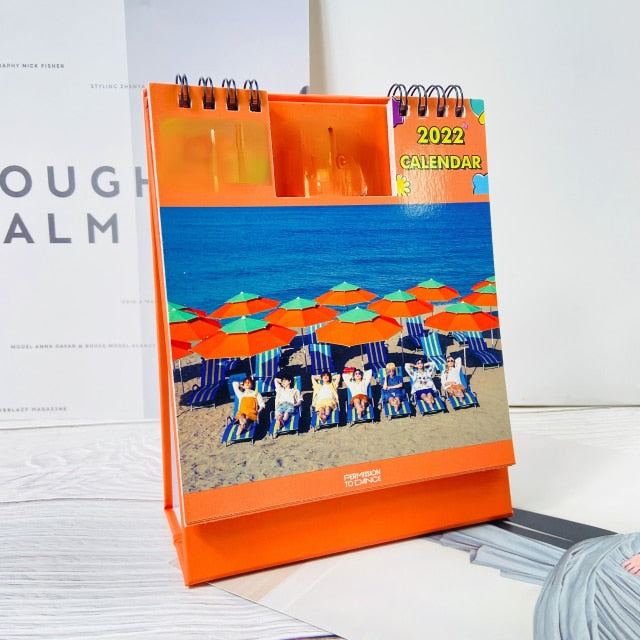 2022 Kpop Bangtan Boys Desk Calendar New Year Table Calendar