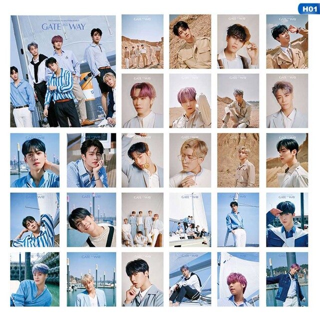 27Pcs/Set Kpop Astro Day6 MONSTA X NCT TXT Self Made Paper Lomo Card  Photocard Fans Gift Collection