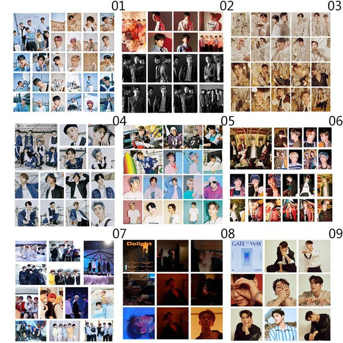 27Pcs/Set Kpop Astro Day6 MONSTA X NCT TXT Self Made Paper Lomo Card Photocard Fans Gift Collection