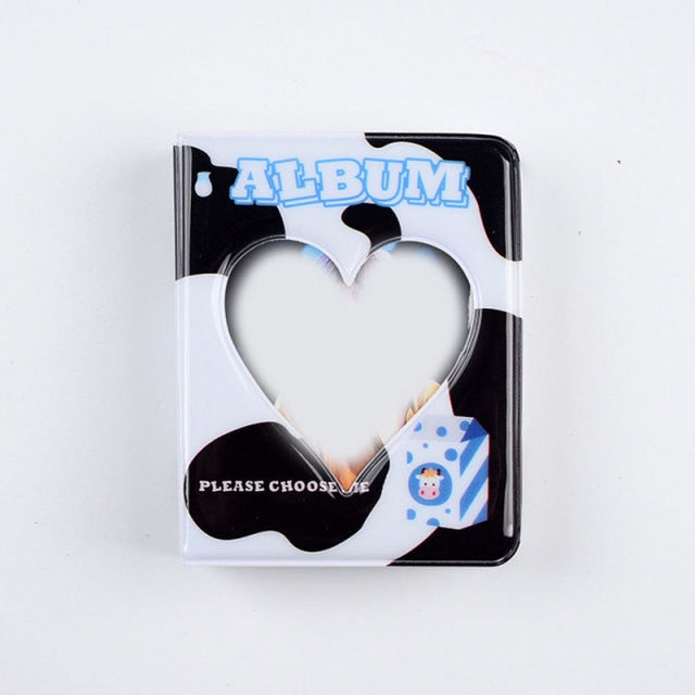3 Inch Mini Photo Album 32 Pockets Square Hollow Kpop Card Holder Bronzing Stars Picture Storage Case PVC Photocard Holder