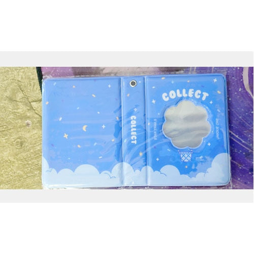 3 Inch Mini Photo Album 32 Pockets Square Hollow Kpop Card Holder Bronzing Stars Picture Storage Case PVC Photocard Holder