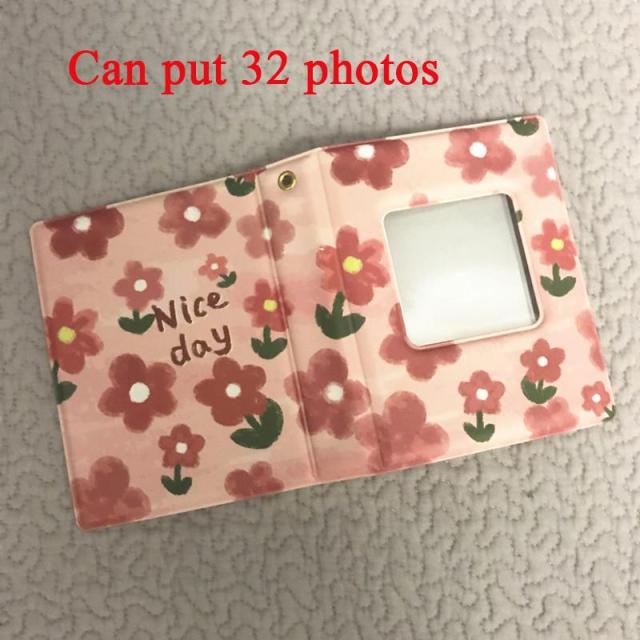 3 Inch Photo Album INS Korean Cute Cartoon Rabbit Bear Picture Storage Case 40 Pockets Polaroid Album Kpop Photocard Holder