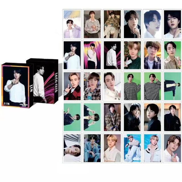 30pcs/box Kpop Boys Lomo Card Set Jungkook Jimin Photocard Stray Kids Photo Card Album