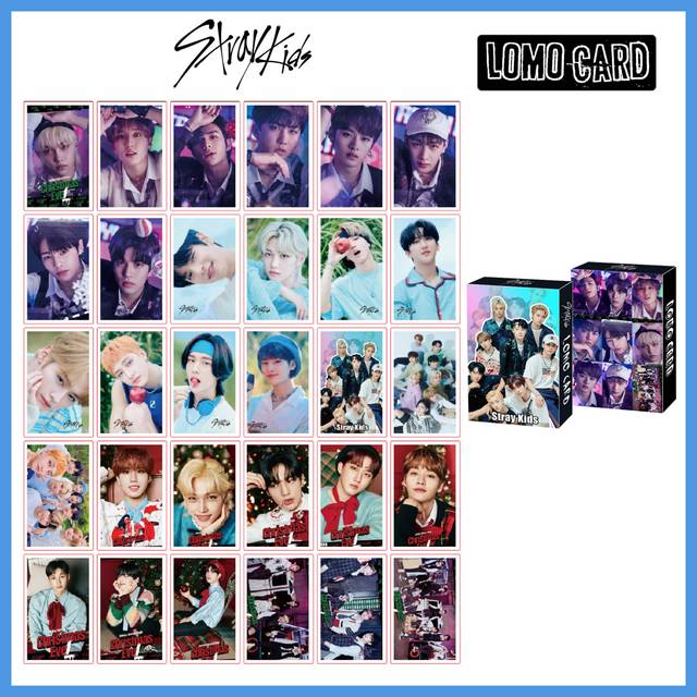 30pcs/box Kpop Stray kids TWICE ITZY IU NEW Ablum Postcard Lomo Cards Korea Group