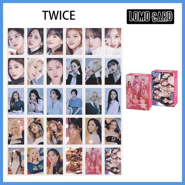 30pcs/box Kpop Stray kids TWICE ITZY IU NEW Ablum Postcard Lomo Cards Korea Group