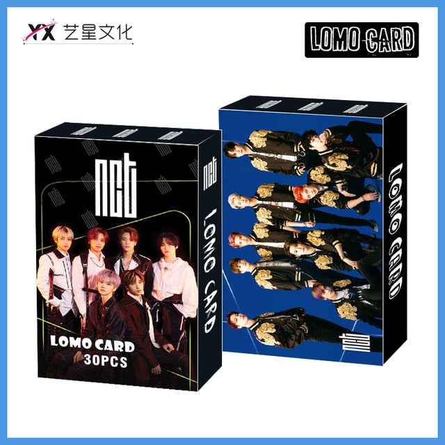 30pcs/set Kpop ATEEZ Lomo card Stray kids GOT7 TWICE TXT NCT 2020 ITZY Photocard HD photo print album photocard for fans gifts