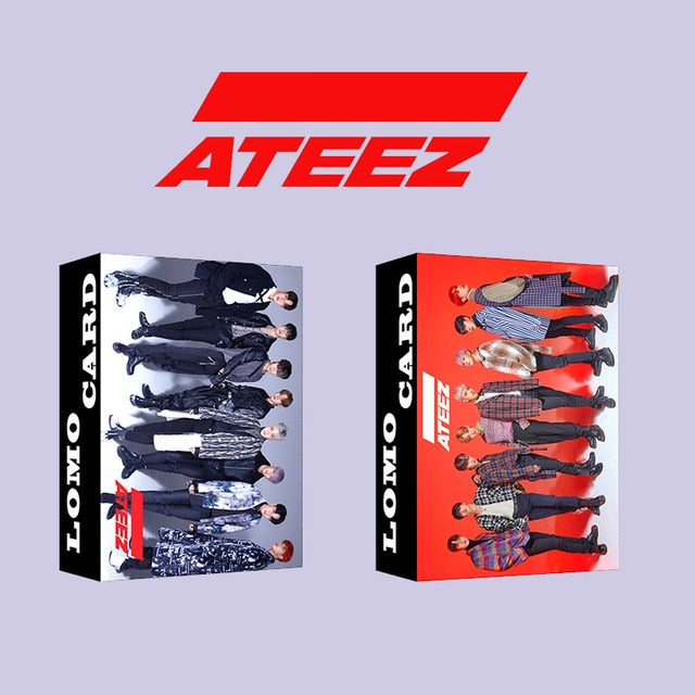 30pcs/set Kpop ATEEZ Lomo card Stray kids GOT7 TWICE TXT NCT 2020 ITZY Photocard HD photo print album photocard for fans gifts