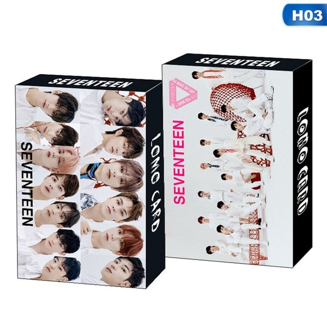 30pcs/set kpop ateez izone seventeen itzt lomo card seventeen nct monsta x album poster hd photocard k-pop cards