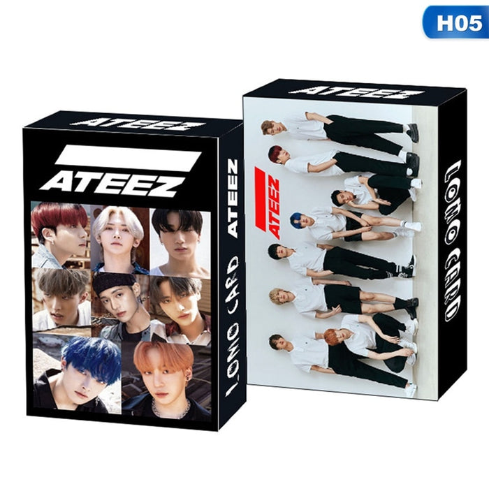 30pcs/set kpop ateez izone seventeen itzt lomo card seventeen nct monsta x album poster hd photocard k-pop cards