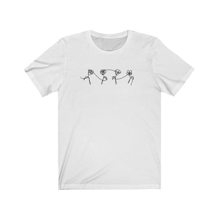 Rose Flower T-Shirt - Trendy Kpop T-shirts - Kpop Classic T-Shirt