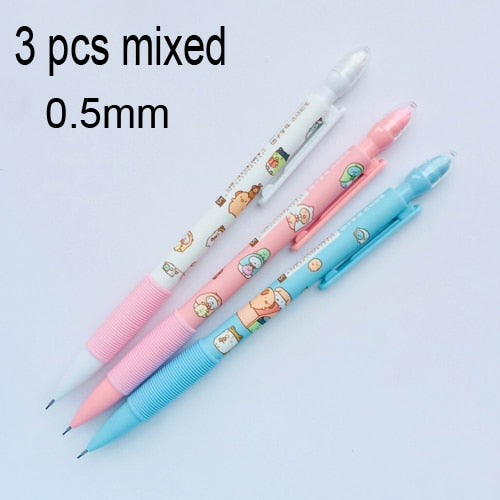 3X Cute Sushi Family Press Automatic Mechanical Pencil With Eraser School Office Supply Student Stationery