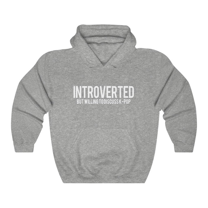 Introverted But Willng To Discuss K-Pop Hoodie - Trendy Winter Kpop Hoodies Kpop Fashion - Kpop Hooded Sweater