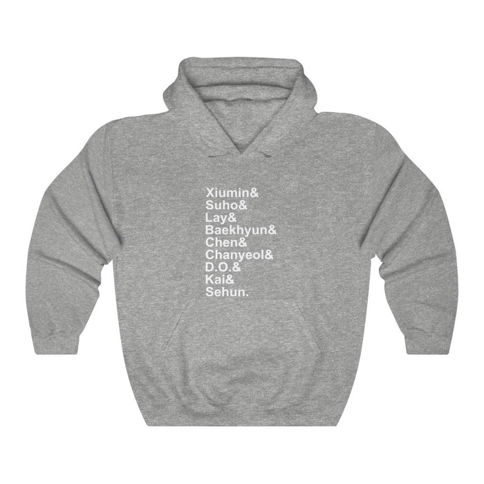 EXO Xiumin & Suho & Baekhyun& Chen& Chanyeol& Do & Kai& Sehun Hoodie - EXO Hoodies - Kpop Pullover Hoodie