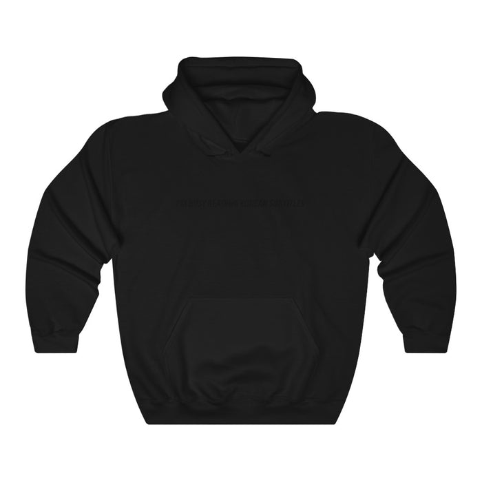 I'm Busy Reading Korean Subtitles Hoodie - Trendy Winter Kpop Hoodies - Kpop Hooded Sweater
