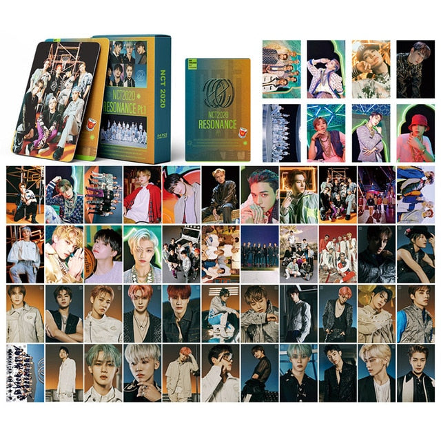 54 PCS /Set KPOP 2020 NCT Photocard RESONANCE PT.1 New Album HD Photo Ins Small LOMO Card Self Made For Fans Gift Collection