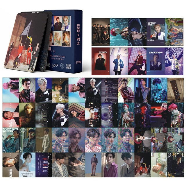 54 Pcs / Set Kpop TXT Album Photo Card Lomo Cards Postcards Decoration Self Made Photo Cards Decoration Supplies Fans Gifts