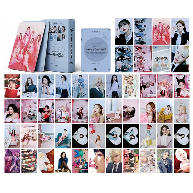 54Pcs/Set Mix 2021 New Kpop TWICE Lomo Card Kpop Girls New Album Postcards for Fans Gift Photo Print High Quality Kpop Photocard