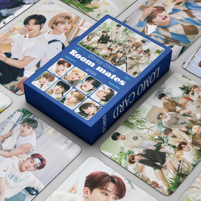 55 Pcs/Set 2021 KPOP Stray Kids Christmas Evel Lomo Cards New Music Album HD Photocards Postcard Korean Fashion Gift