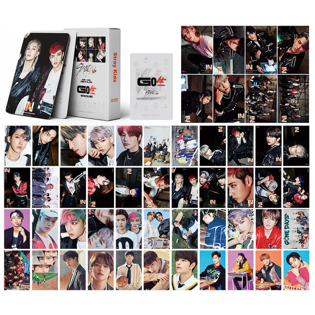 55 Pcs/Set 2021 KPOP Stray Kids Christmas Evel Lomo Cards New Music Album HD Photocards Postcard Korean Fashion Gift
